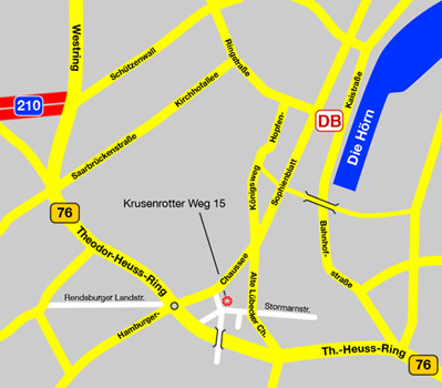 Kiel Anfahrtskarte